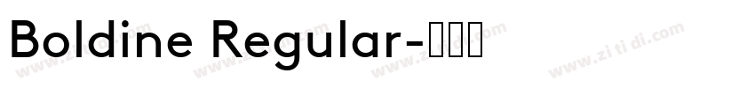 Boldine Regular字体转换